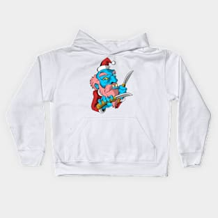 OLD CRAZY SANTA Kids Hoodie